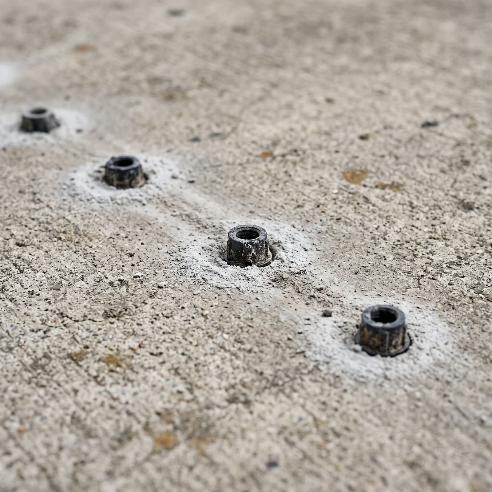 HydroHelp911 Crawl Space & Foundation Repair installing polyurethane foam via injection ports to level a concrete slab.