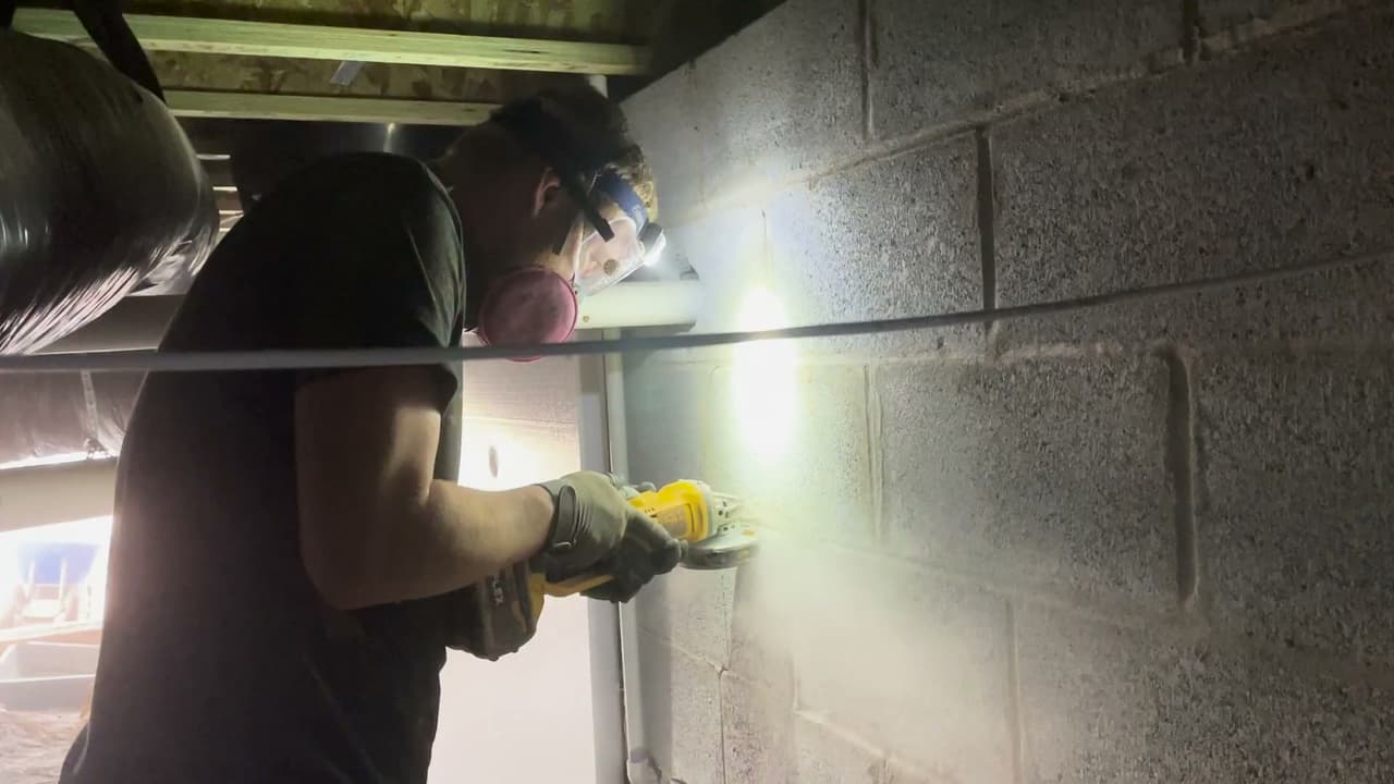 Basement Wall Cracks That Leak Water. Video preview.