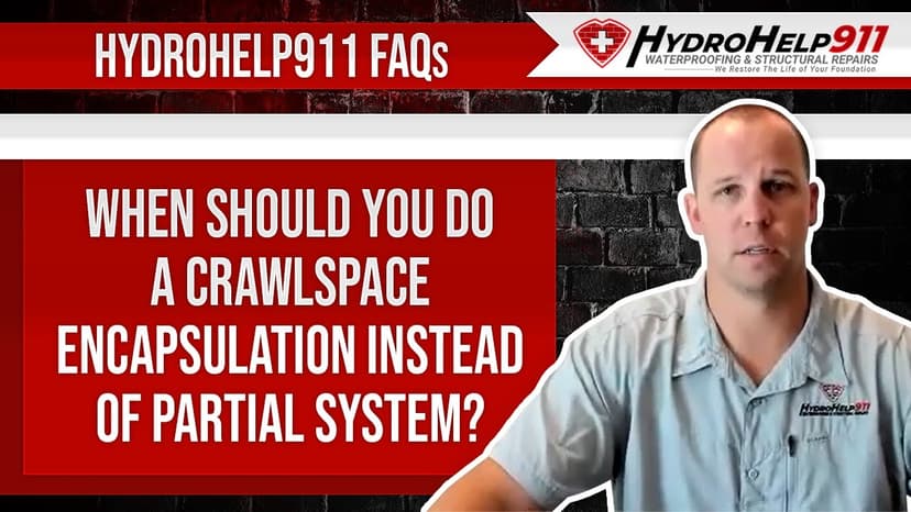 When to Choose a Full Crawl Space Encapsulation Instead of a Partial System. Video preview.