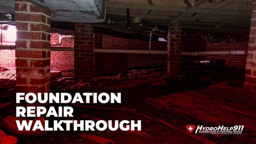 A Full Foundation and Porch Repair Walkthrough. Video preview.