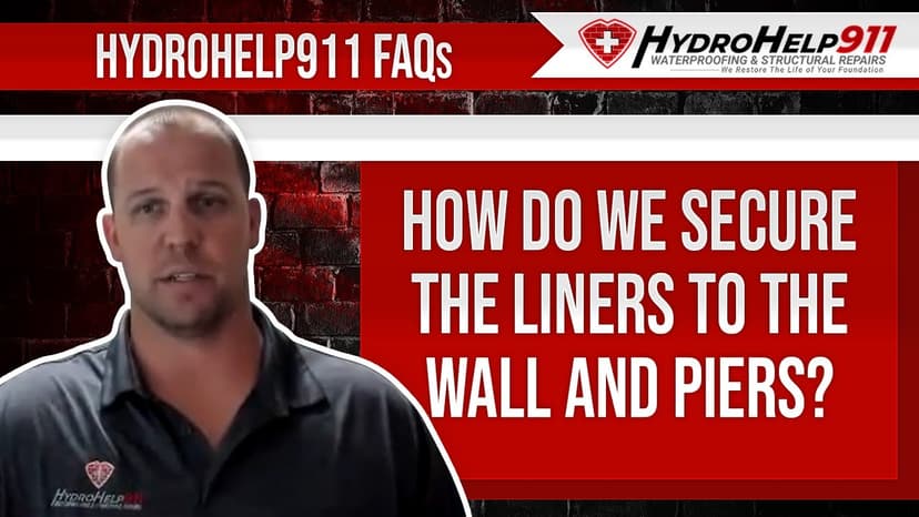 How Crawl Space Liners Are Attached to the Wall and Piers. Video preview.