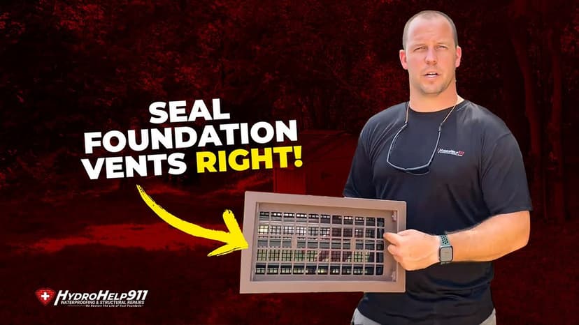 How to Seal Foundation Vents for a Dehumidifier. Video preview.