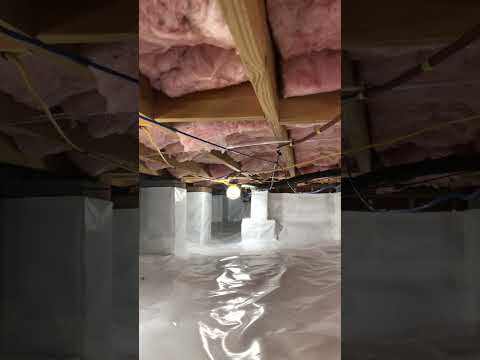 Crawl Space Encapsulation in Cornelius, NC. Video preview.