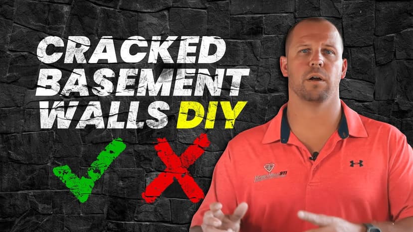 Repairing a Cracked Basement Wall From the Inside. Video preview.