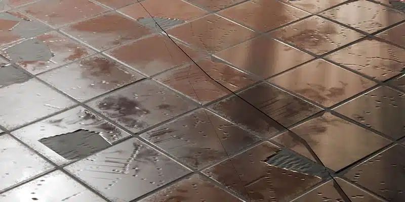 cracked tiles